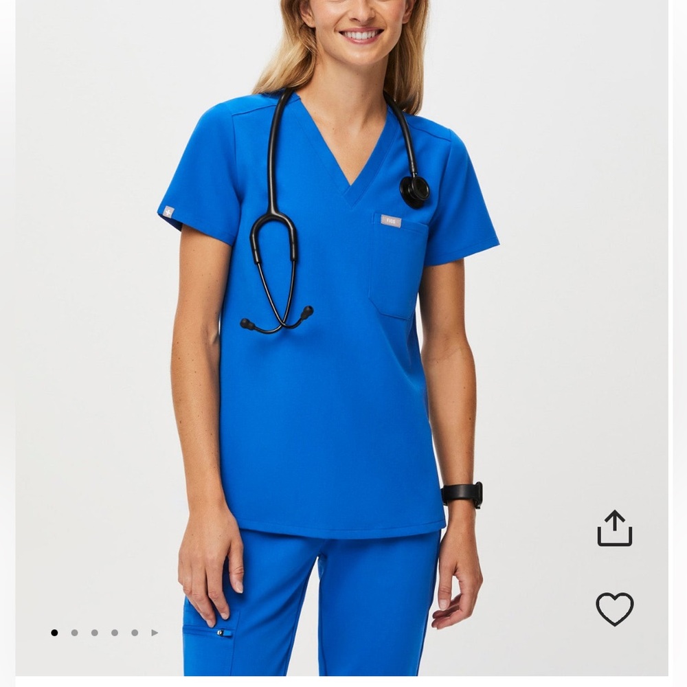 Figs Royal Blue Scrubs Set